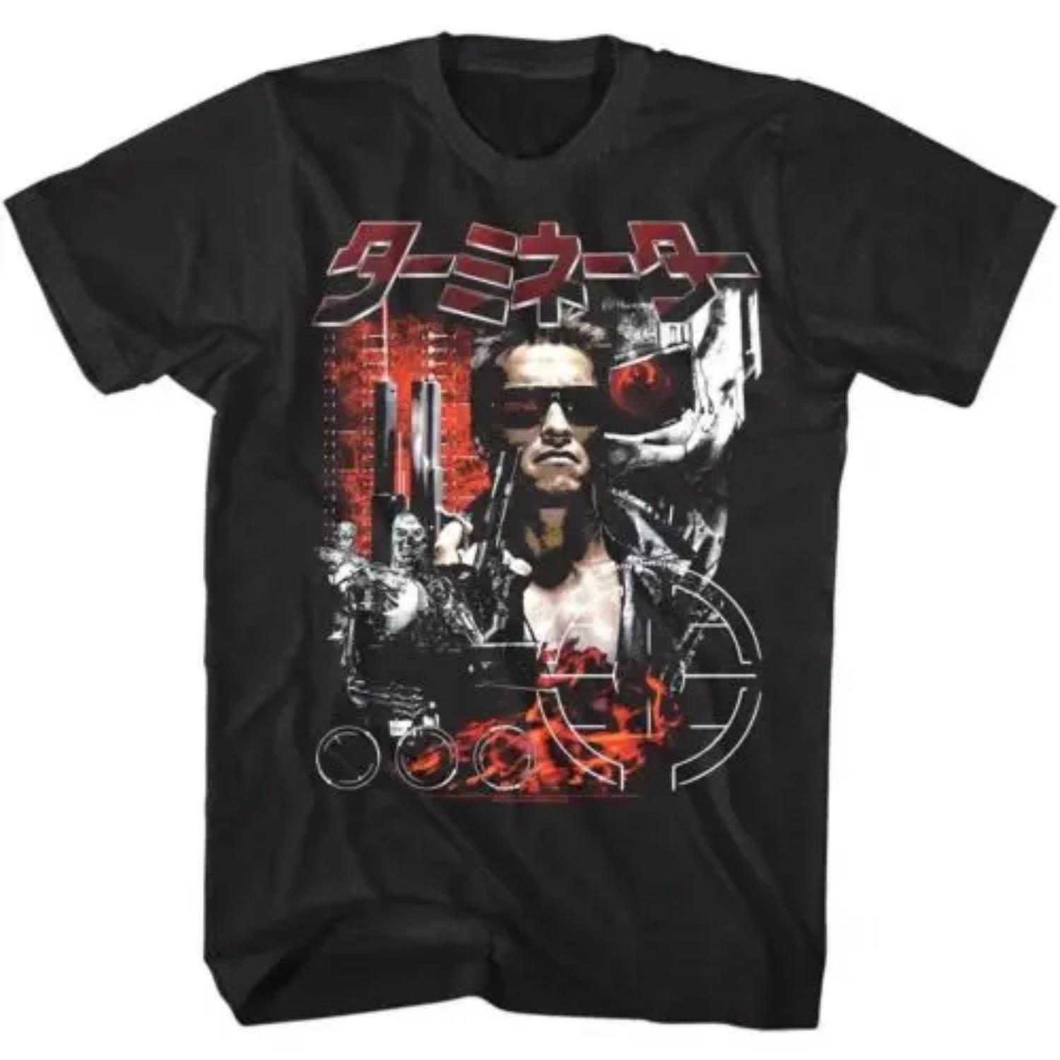 OFFICIAL Terminator Schwarzenegger Big in Japan Movie Poster Men s T-Shirt S