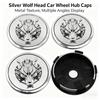 4 Stück 55mm 65mm Wolf Emblem Auto Radnabenkappen Felgennabendeckel Für HONDA Volkswagen Mitsubishi Nissan Audi