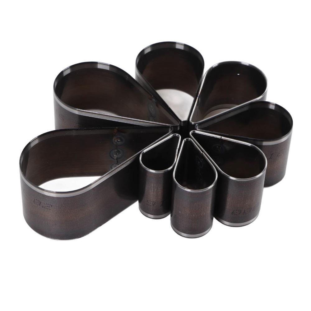 8 Pcs Teardrop Shape Leather Punching Tool  for DIY Leather Craft, EVA, Fiber Board, Clay
