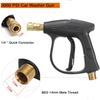 1/4" High Pressure Washer Wand 3000 Psi Car Wash Foam Spray Short Wand With Nozzle