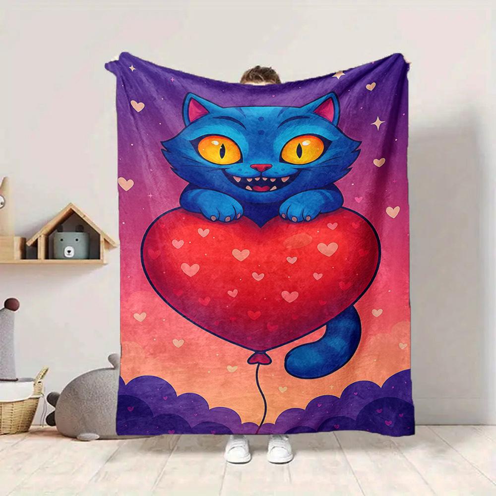 1pc Huntrix Blanket Lightweight Flannel Blanket Throw Blanket For Sofa, Bed, Travel, Camping, Livingroom, Office, Couch