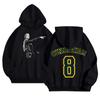 Unisex Lightweight Long Sleeve Pullover Hoodie with Pocket and Print for Casual Wear