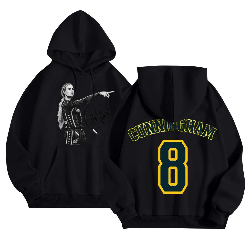 Unisex Lightweight Long Sleeve Pullover Hoodie with Pocket and Print for Casual Wear