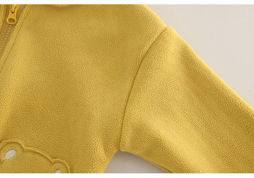 2025 Spring/Autumn Baby Cartoon Double-Sided Fleece Hooded Jacket for Boys & Girls