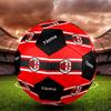 Custom Name AC Milan Theme Size 5 Soccer Ball, Suitable for Both Indoor and Outdoor Matches, a Gift Suitable for Everyone.