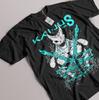 Anime Kaiju No 8 Hibino Kafka Monsterform Schwarzes T-Shirt