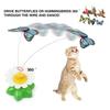 1PC Electric Butterfly Cat Toy - Automatic Rotating Flying Hummingbird, Funny Intelligence Training Pet Toys (Random Color)