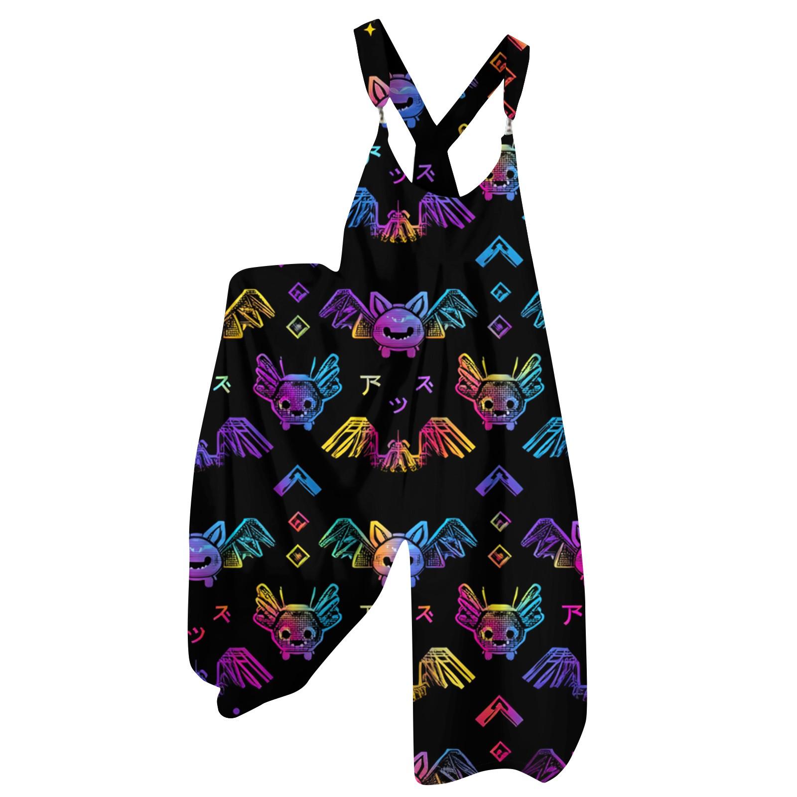 

Женский летний комбинезон с цветочным принтом в винтажном стиле (Нерегулируемые ремни) XL