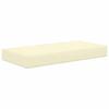 Outdoor Seat Cushion Cream 80 X 40 X 8 Cm 100percent Polyester