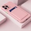 Wallet Soft Silicone TPU Card Pocket Holder Case For For Iphone 15 14 13 12 11 Pro XS Max Mini XR X XS 8 7 Plus Plain Bumper Cover