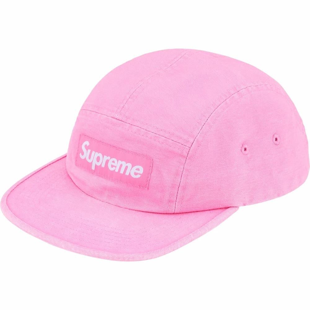 818964 Supreme Canvas Camp Cap Pink One-Size