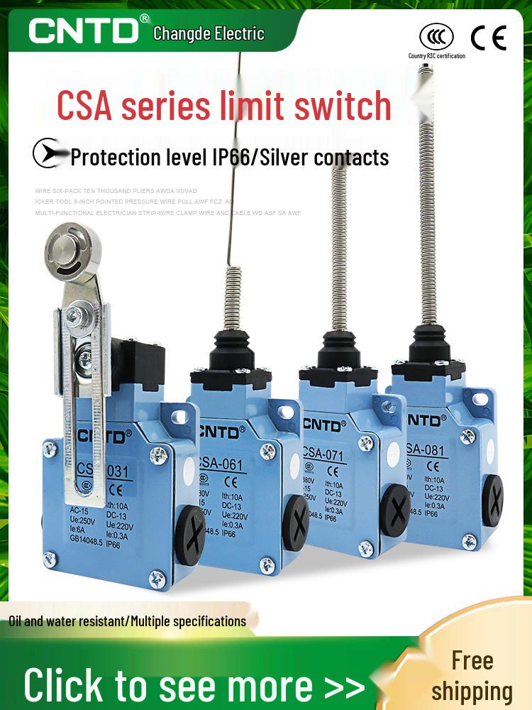 CSA Waterproof & Dustproof Self-Reset Limit Switch 001/012/021/031/061/071/081