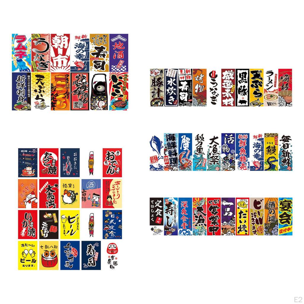 //20 Stück japanische Hängeflaggen, Banner, Werbeschild als Dekoration