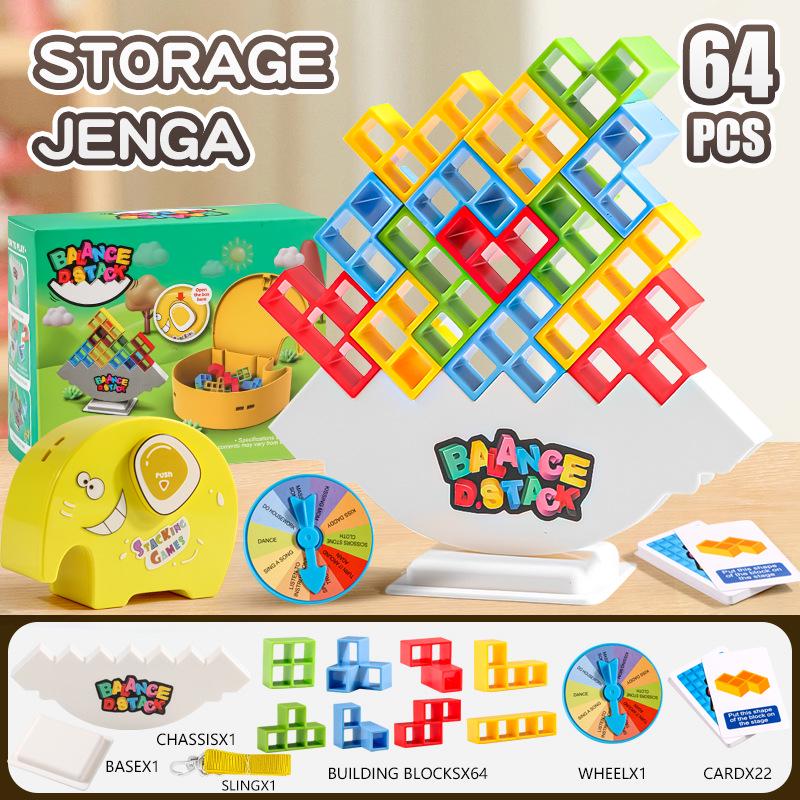 Russian Tetris Balance Blocks: Parent-Child Interactive Educational Stacking Toy