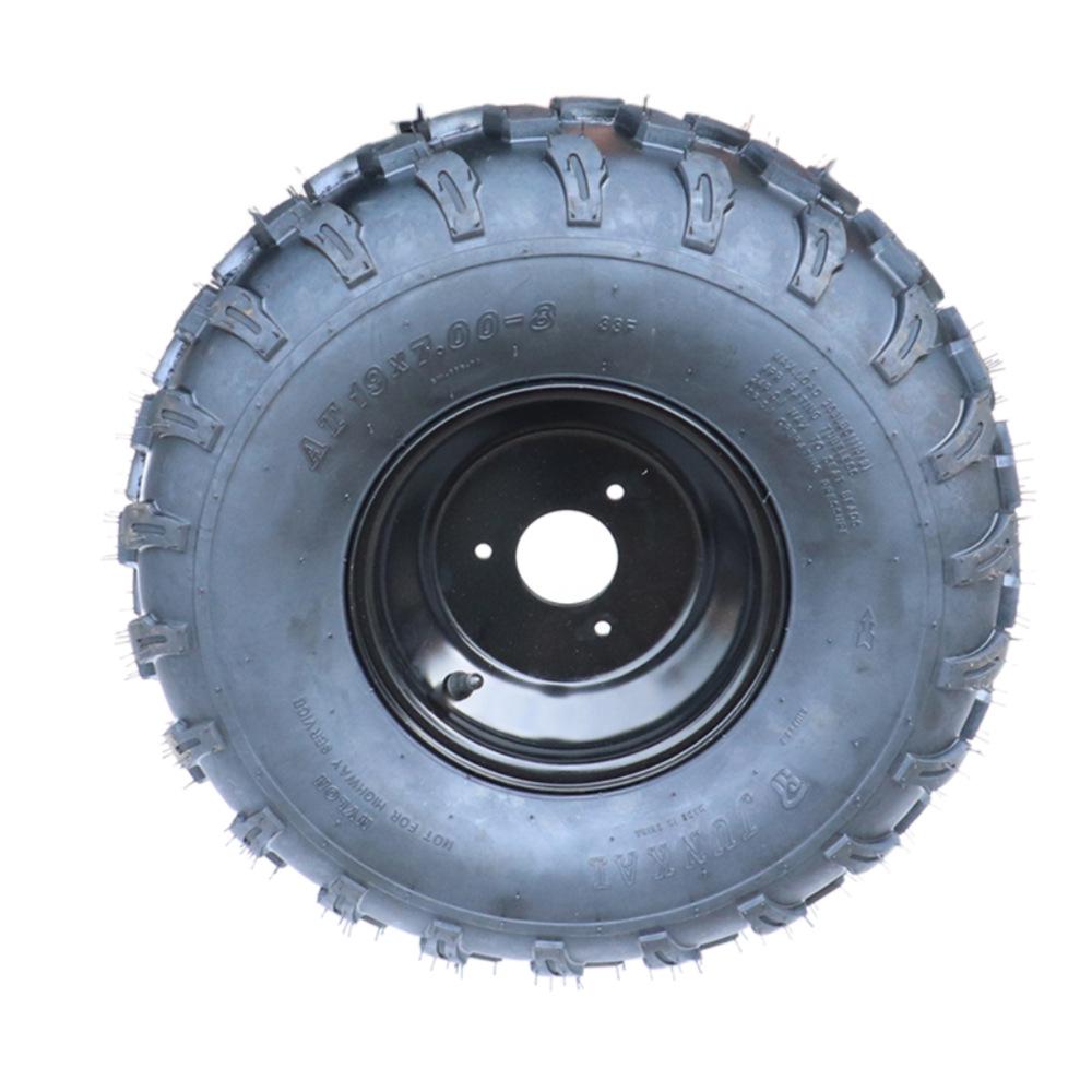 ATV Beach Buggy Parts: 19x7.00-8 Tire with 18x9.5-8 Three-Hole Wheel Hub