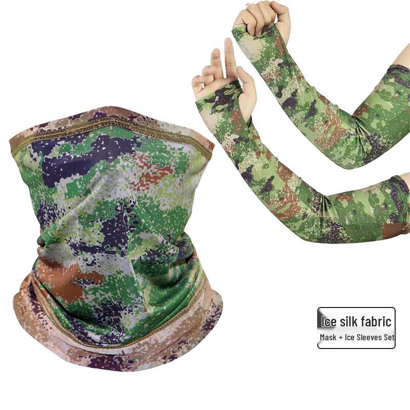 Rongyi Ice Silk Camouflage Cycling Sun Protection Gear
