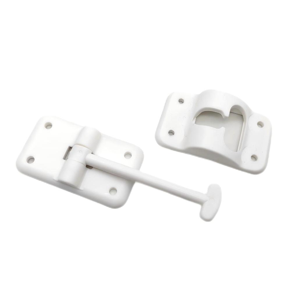 Three-Rod Plastic Door Bolt with 8 Screws for RVs & Outdoors