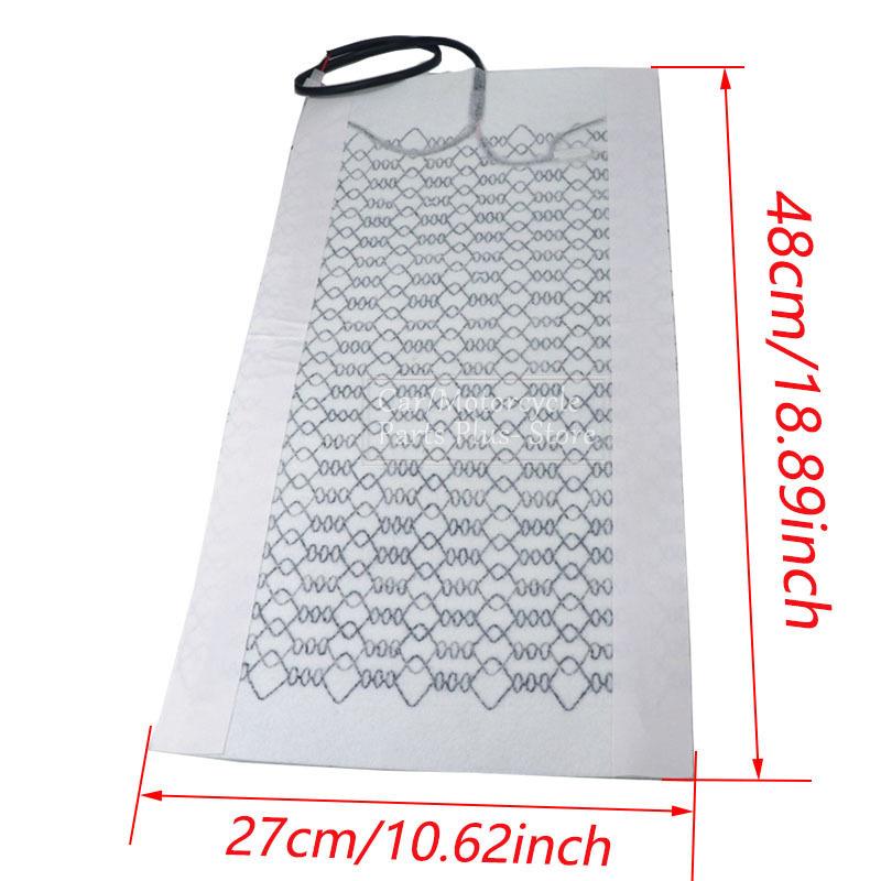 Vyhřívání autosedaček 12V Carbon Fiber/Alloy Wire Top Pads 3 Levels Dual Square Control Switch with Harness Winter warmer