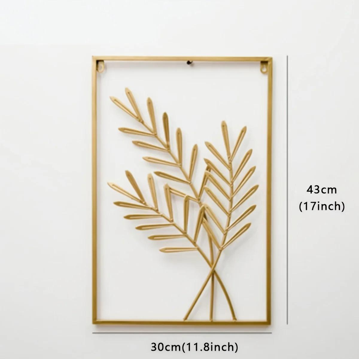 

Креативное железное настенное панно с растениями джунглей - Современное металлическое искусство для гостиной и спальни Type 2