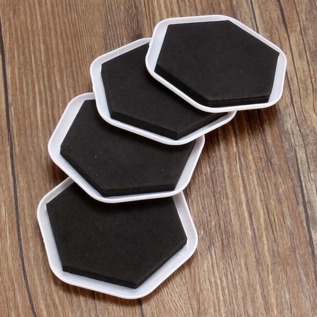 4 Stück Schwere Möbelbeingleiter Pads Abriebfeste Bodenmatte Tisch Sofa Umzugspads Bodenschutz Stuhlgleiter Pad Beschläge
