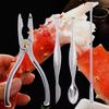 Zinc Alloy Crab Claw Tool Set - 12-Piece Crab Clip & Eating Set