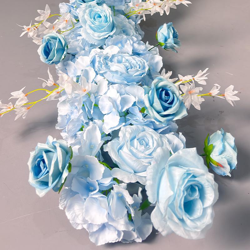 Wedding Flower Wall & Floor Arrangement - Artificial Floral Decoration for T Stage, Arch, & Aisle.