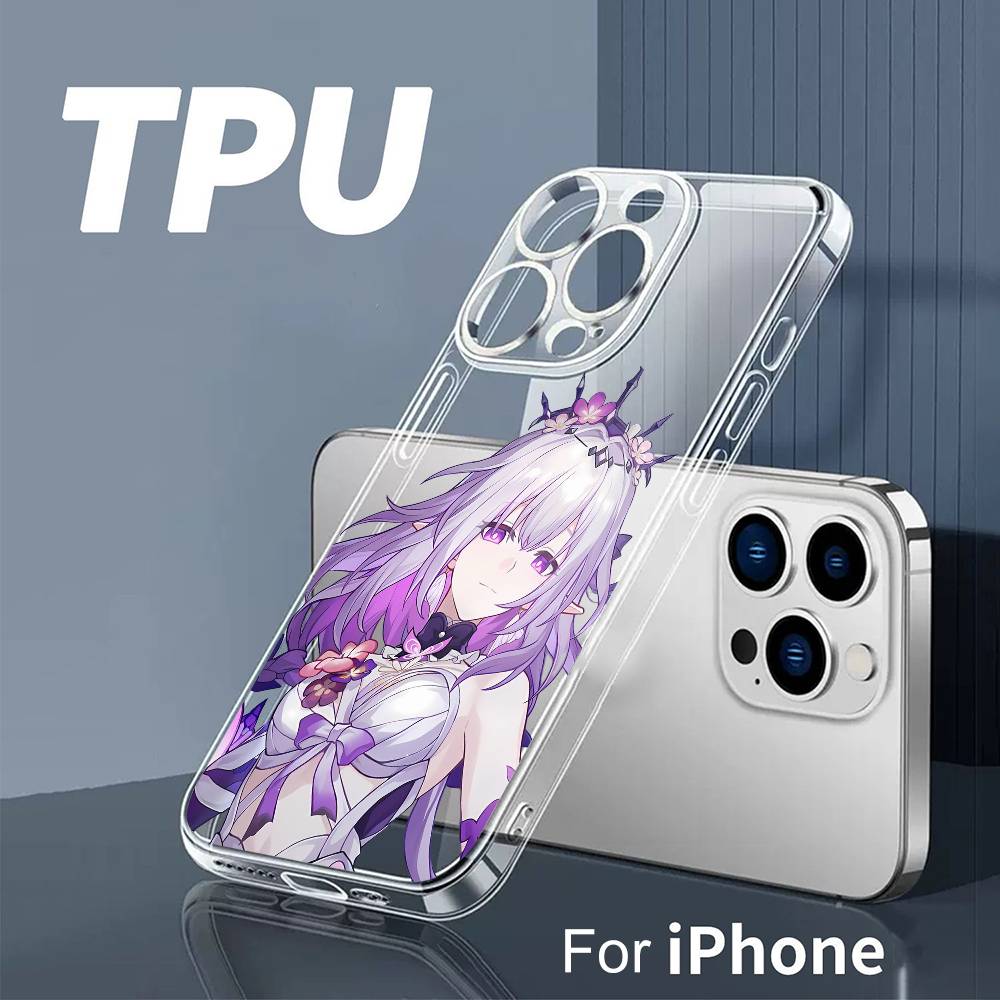 

Чехол для телефона Amphoreus Cassie Game H-SR для iPhone 17 16 15 14 13 12 11 Mini Pro Max Plus Прозрачная крышка iPhone17air