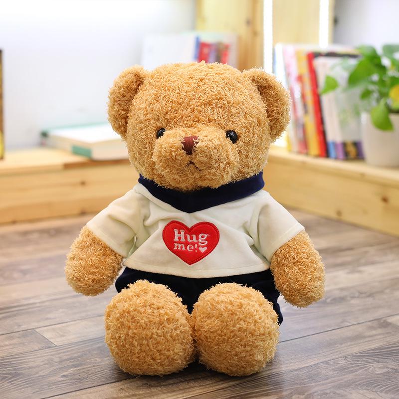 Teddy Bear Plush Hoodie Doll - Cute Activity Gift with Logo Print