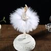 1Pc Rotating Ballet Music Box - Elegant Dance Girl's Desktop Handicraft Figurine Box Friend's Wedding Birthday & Christmas Gift
