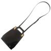 Used AUTHENTIC Salvatore Ferragamo 213494 Gancini Wanda Mini Hand Bag Black Leather