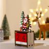 DIY Santa Calendar Ornaments Wooden Christmas Gift Ornaments  Festive Atmosphere