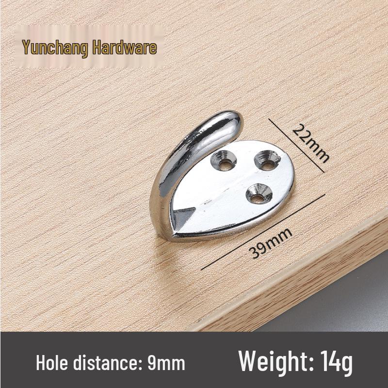 Vintage Legierung Wandmontierter Mantelhaken - Hinter-Tür, Wandbild, Einzeln, Dickes Design