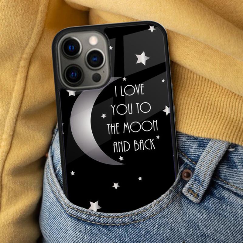 I Love You To The Moon And Back Soft Phone Case for iPhone 17 Air 16e Pro max 15 Pro 13 14 Plus 11 12 MagSafe Magnetic Coque
