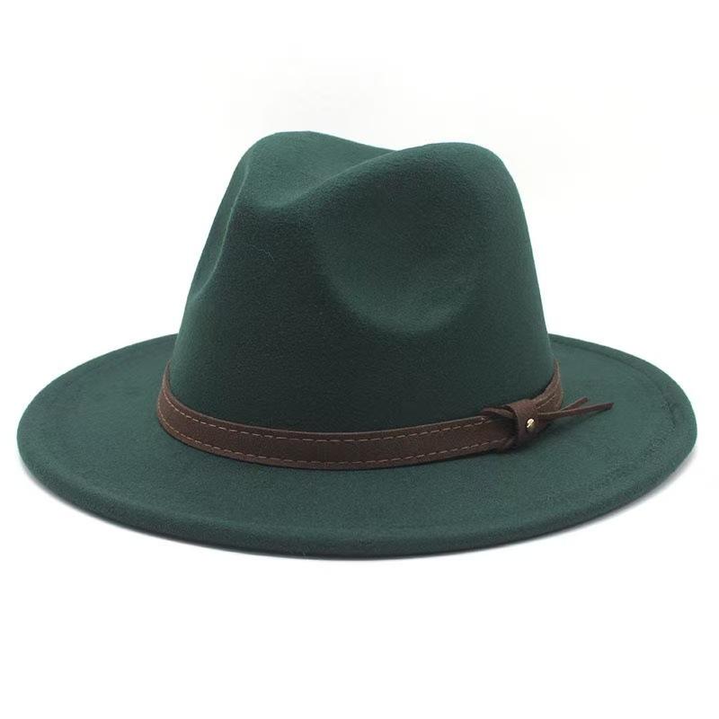 Popular European and American Cotton Retro Fedora Hat Men's and Women's British Style Jazz Hat Ethnic Top Hat
