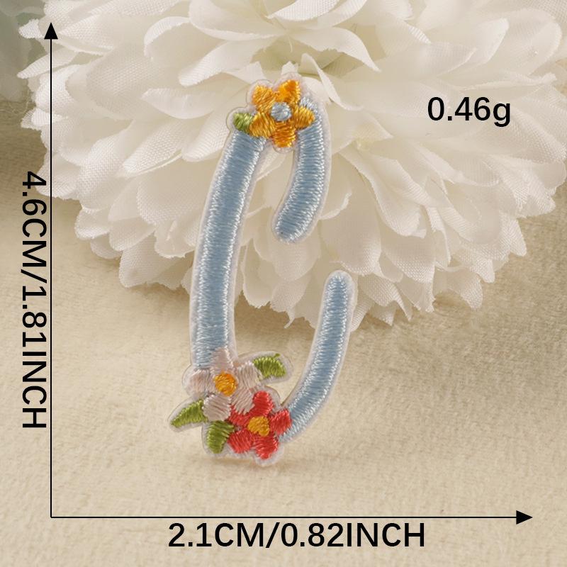 Self-Adhesive Embroidered Patches for Clothing, Shoes, Hats & Bags - Original 26 English Letters