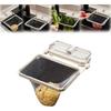Sink Drainer Suction Cup Sink Strainer Reusable Sink Drain Strainer for Kitchen Food Waste with 50 Pcs Disposable Mesh Bags Foldable Multifunctional