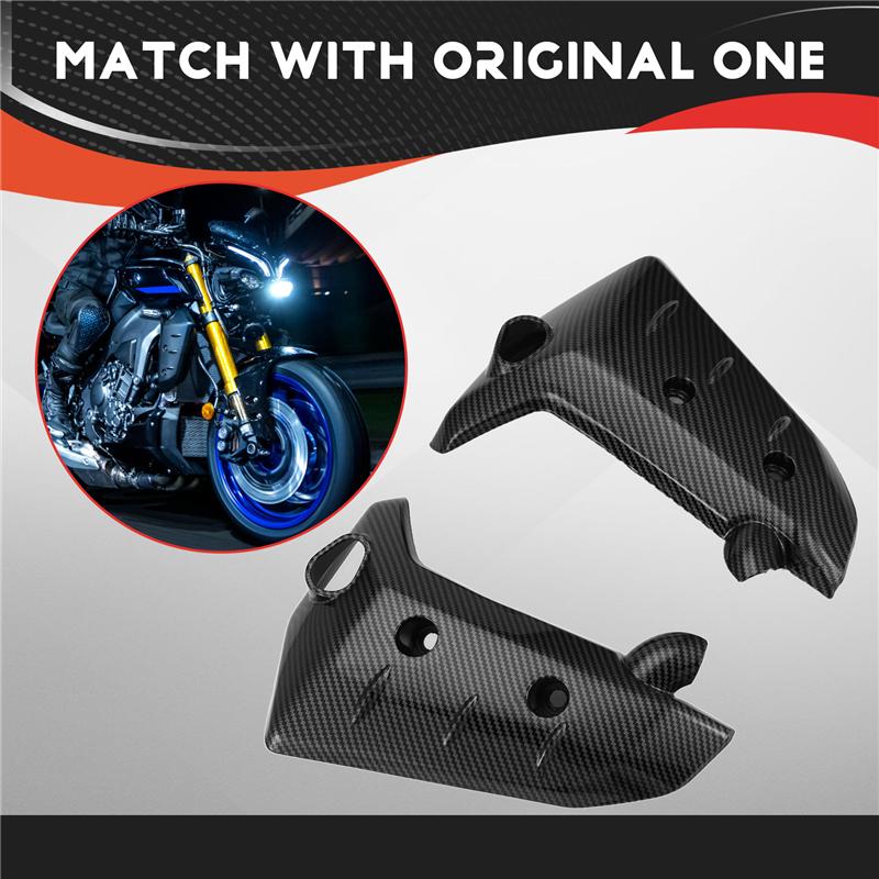 Motorrad Zubehör Wassertank Kühlerabdeckung Verkleidungsteile Kits Für MT-10 FZ-10 MT10 -2024-A87Q
