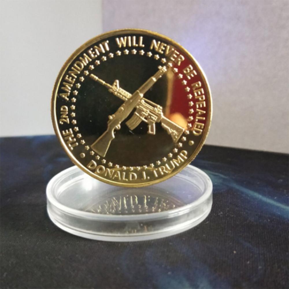 1PC 2018 President Donald Trump Gold Plated EAGLE Commemorative Coin Republica$ 1PC 2018 President Donald Trump Gold Plated EAGLE Commemorative Coin Republica$