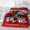 Ac Milan Personalized Text Blanket Throw Customizable Blanket Durable Comfort Perfect for Home Decor Bedding Sofa Seaside All-Season Use