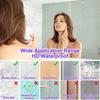 Self-Adhesive Acrylic Mirror Bathroom Shower Makeup Anti Fog Mirror Sticker Tile Shaving Mirror For Door Wardrobe Home Decor