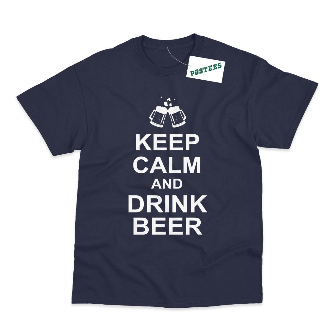 26 Keep Calm Drink Beer Joke Funny Printed T-Shirt Unisex T-Shirt XXL
