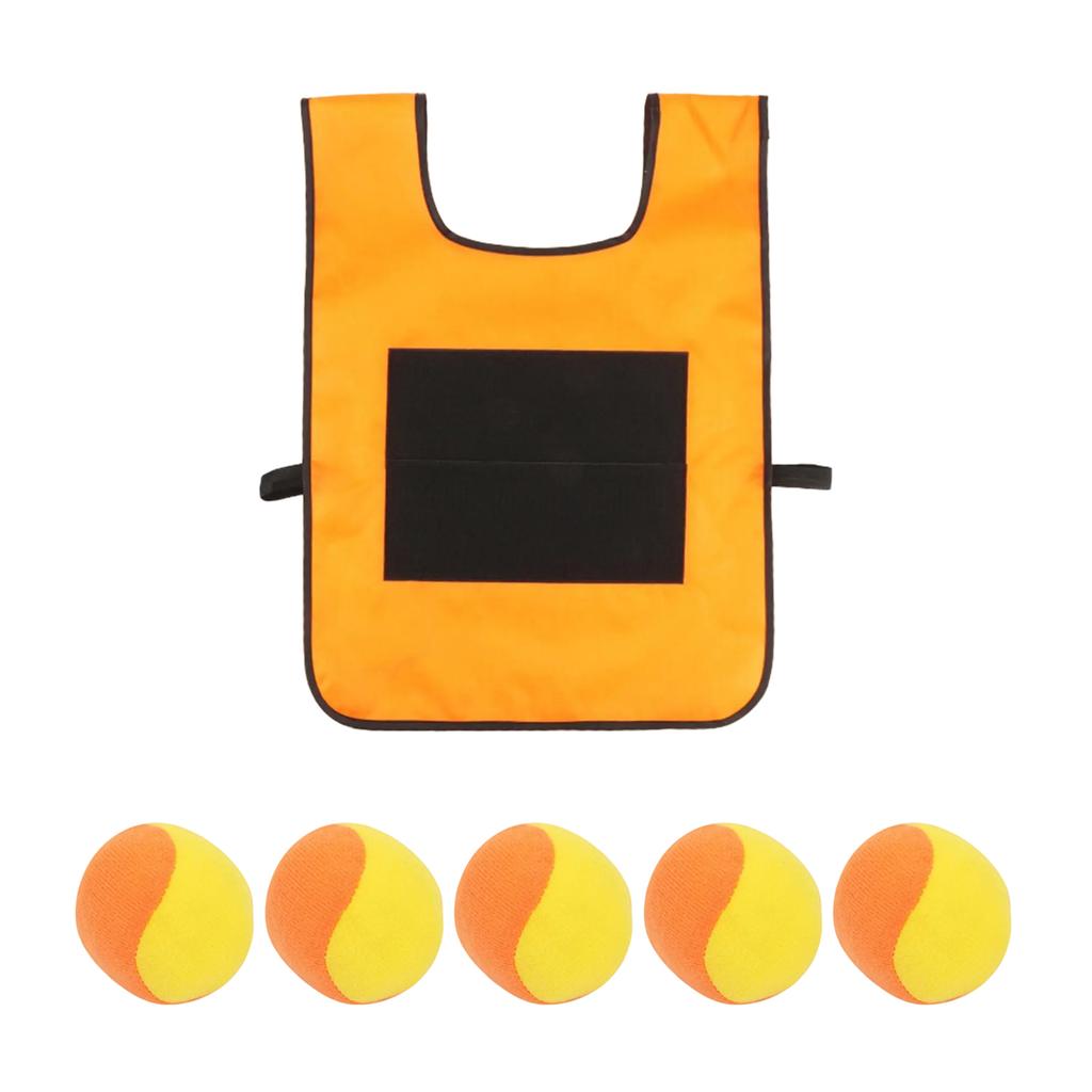 Interactive Outdoor Sticky Ball Vest Set for Kids and Families Adjustable Design for All Ages