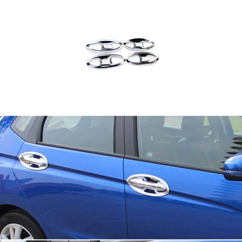 8pcs cover trim chrome exterior side door bowl For 2014-2019 2020 Honda Fit Jazz