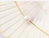 Elegant Pearl Gold-Plated Titanium Necklace - Durable, Versatile, Stylish Clavicle Chain