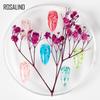 ROSALIND 5ml Dry Flower Fairy Gel Nail Polish DIY Dried Flower Semi Permanent Soak Off New Style Nail Art Top Base Hybrid Varnish UV Nail Gel
