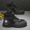 Men's Shoes Fall New Men's Martin Boots Versatile Shoes Non-slip and Wear-resistant Platform High-top Boots