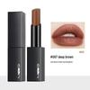 MYG Charm Magnetic Black Tube Lipstick: Moisturizing, Non-fading Earthy Tone In Dirty Orange Chocolate.