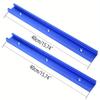 2 Stück 30er Typ T-Nut T-Schlitz Gehrungsschlitz Vorrichtung Schiene Verbinder Aluminiumlegierung Holzbearbeitung Rille Schiene Tischlerwerkzeuge 30-50 cm