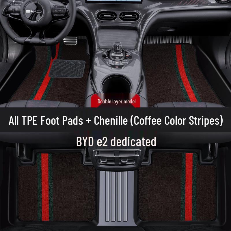 BYD e2 Luxury TPE Floor Mat - Full Coverage for Single Driver's Seat (24 Model)