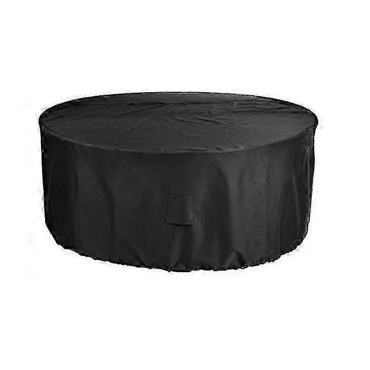 Round Furniture Dustproof And Waterproof Cover, Outdoor Garden Table Furniture Protective Cover